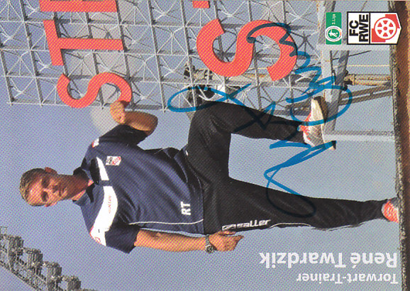 Rene Twardzik Rot Weiss Erfurt 2013/14 Podpisova karta autogram