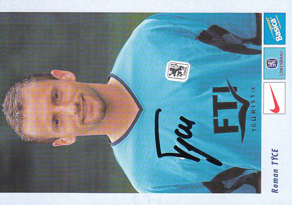 Roman Tyce TSV 1860 Munchen 2001/02 Podpisova karta autogram