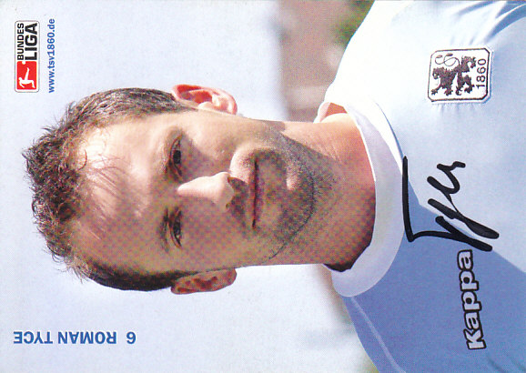 Roman Tyce TSV 1860 Munchen 2006/07 Podpisova karta autogram