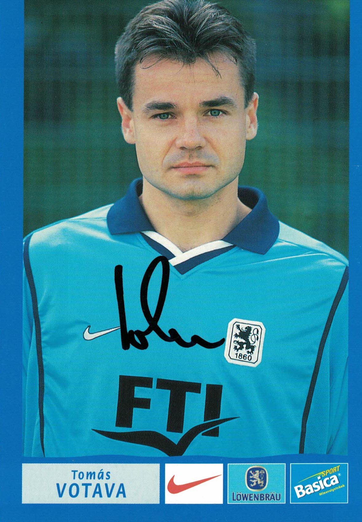 Tomas Votava TSV 1860 Munchen 2000/01 Podpisova karta autogram