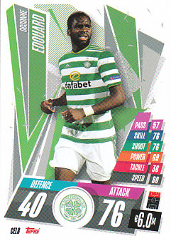 Odsonne Edouard Celtic Glasgow 2020/21 Topps Match Attax CL #CEL08