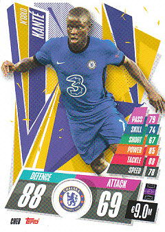 Ngolo Kante Chelsea 2020/21 Topps Match Attax CL #CHE08