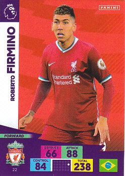 Roberto Firmino Liverpool 2020/21 Panini Adrenalyn XL #2