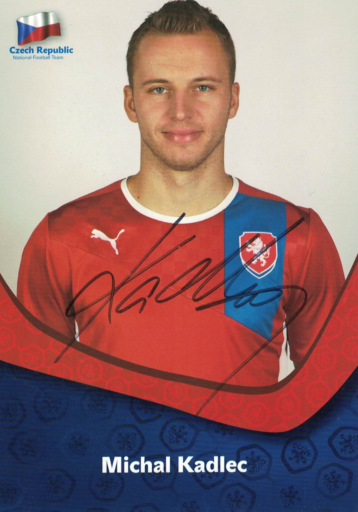 Michal Kadlec Česká republika EURO 2012 Podpisova karta autogram