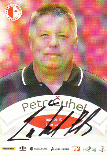 Petr Cuhel SK Slavia Praha 2015/16 Podpisova karta Autogram