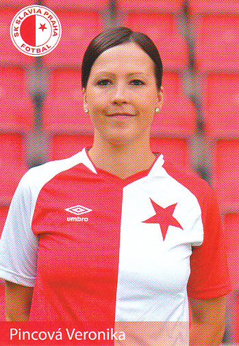 Veronika Pincova Slavia Praha Podpisova karta 