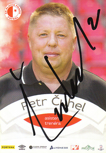 Petr Cuhel SK Slavia Praha 2015/16 Podpisova karta Autogram