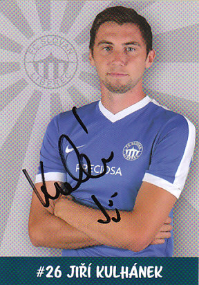 Jiri Kulhanek FC Slovan Liberec 2017/18 Podpisova karta Autogram