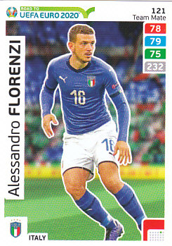 Alessandro Florenzi Italy Panini Road to EURO 2020 #121