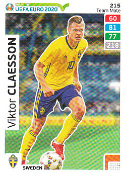 Viktor Claesson Sweden Panini Road to EURO 2020 #215