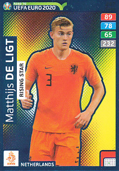 Matthijs de Ligt Netherlands Panini Road to EURO 2020 Rising Star #287