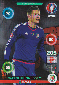 Wayne Hennessey Wales Panini UEFA EURO 2016 Goal Stopper #443