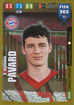 Benjamin Pavard Bayern Munchen 2020 FIFA 365 Impact Signing #176