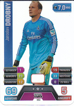 Jaroslav Drobny Hamburger SV 2014/15 Topps MA Bundesliga #553