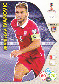 Branislav Ivanovic Serbia Panini 2018 World Cup #308