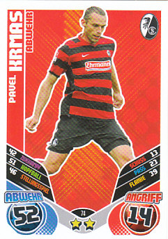 Pavel Krmas SC Freiburg 2011/12 Topps MA Bundesliga #74