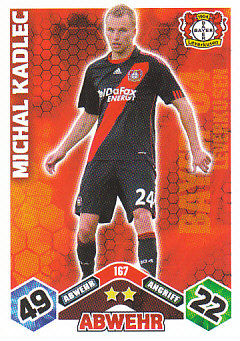 Michal Kadlec Bayer 04 Leverkusen 2010/11 Topps MA Bundesliga #167