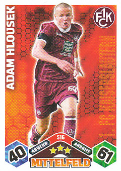 Adam Hlousek 1. FC Kaiserslautern 2010/11 Topps MA Bundesliga #16