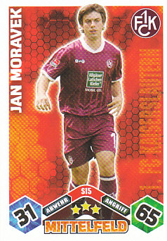 Jan Moravek 1. FC Kaiserslautern 2010/11 Topps MA Bundesliga #15