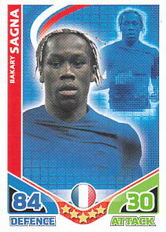 Bakary Sagna France 2010 World Cup Match Attax #81