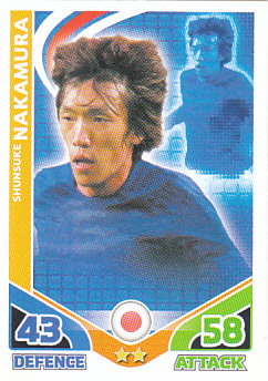 Shunsuke Nakamura Japan 2010 World Cup Match Attax #152
