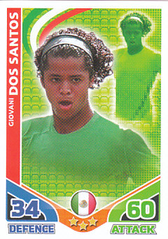 Giovani Dos Santos Mexico 2010 World Cup Match Attax #169