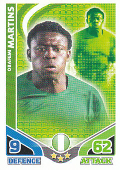 Obafemi Martins Nigeria 2010 World Cup Match Attax #177