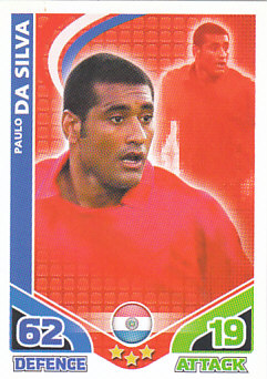 Paulo Da Silva Paraguay 2010 World Cup Match Attax #178