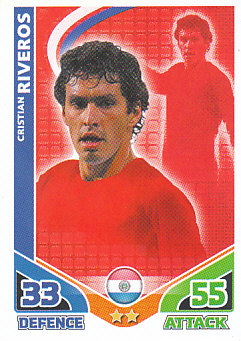 Cristian Riveros Paraguay 2010 World Cup Match Attax #178