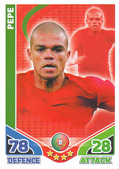 Pepe Portugal 2010 World Cup Match Attax #187