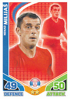 Nenad Milijas Serbia 2010 World Cup Match Attax #199