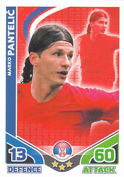 Marko Pantelic Serbia 2010 World Cup Match Attax #200