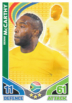 Benni McCarthy South Africa 2010 World Cup Match Attax #219