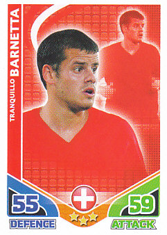 Tranquillo Barnetta Switzerland 2010 World Cup Match Attax #236