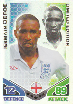 Jermain Defoe England 2010 World Cup Match Attax Limited Edition #LE