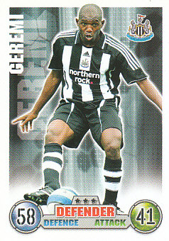 Geremi Newcastle United 2007/08 Topps Match Attax #211