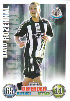 David Rozehnal Newcastle United 2007/08 Topps Match Attax #210