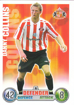 Danny Collins Sunderland 2007/08 Topps Match Attax #258
