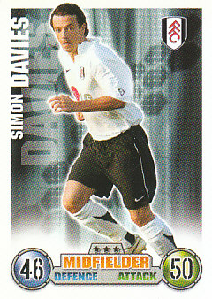 Simon Davies Fulham 2007/08 Topps Match Attax #140