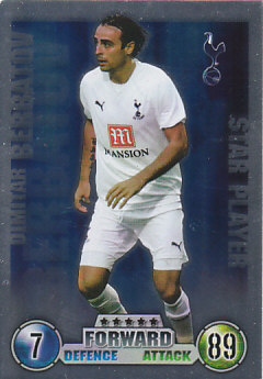 Dimitar Berbatov Tottenham Hotspur 2007/08 Topps Match Attax Star player #356