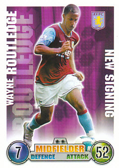 Wayne Routledge Aston Villa 2007/08 Topps Match Attax Update #4