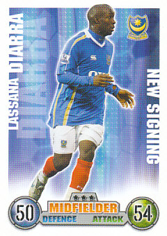 Lassana Diarra Portsmouth 2007/08 Topps Match Attax Update #58