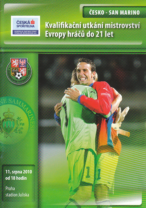 Program CR U21 - San Marino U21 kval. utkani 2010