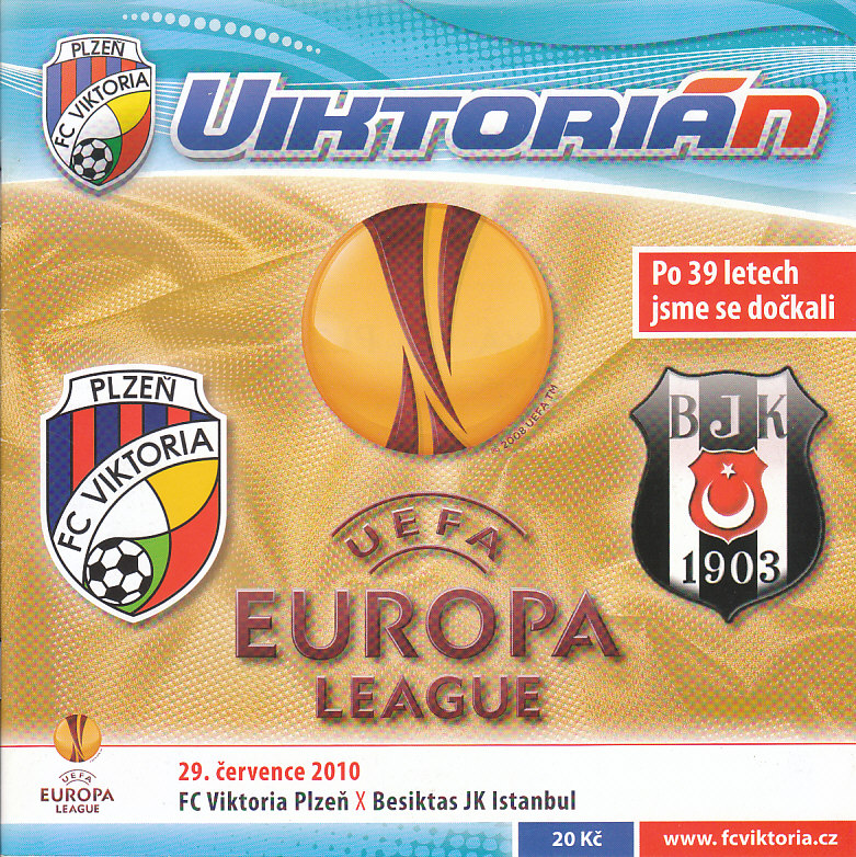 Program Viktoria Plzen - Besiktas Evropska liga 2010
