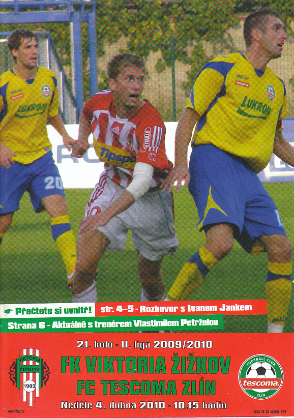 Program FK Viktoria Zizkov - Tescoma Zlin 2009/10