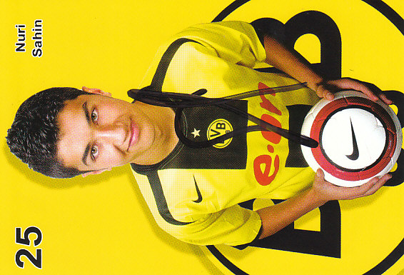 Nuri Sahin Borussia Dortmund 2005/06 Podpisova karta Autogram