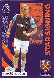 Tomas Soucek West Ham United samolepka 2020/21 Premier League Star Signing #351