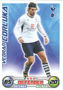 Vedran Corluka Tottenham Hotspur 2008/09 Topps Match Attax #EX45
