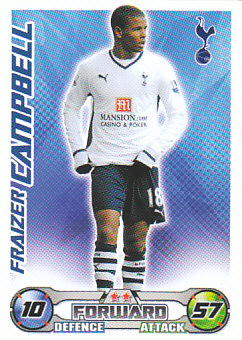 Fraizer Campbell Tottenham Hotspur 2008/09 Topps Match Attax #EX46