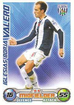 Iglesias Borja Valero West Bromwich Albion 2008/09 Topps Match Attax #49